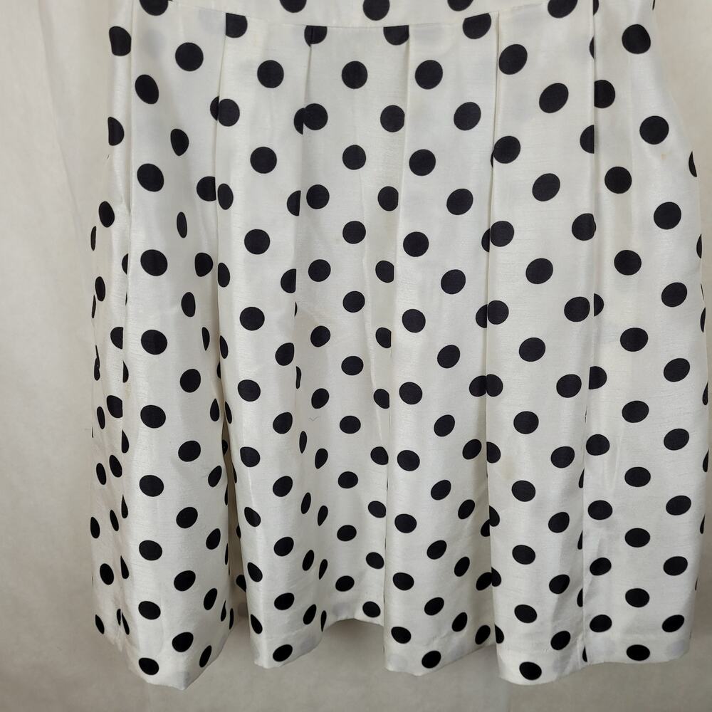 Jessica Howard Black and White Polka Dot Midi Dress - Picture 5 of 13